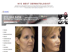Tablet Screenshot of nycbestdermatologist.org