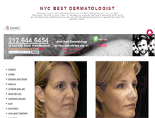 Tablet Screenshot of nycbestdermatologist.com