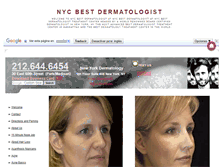 Tablet Screenshot of nycbestdermatologist.net